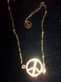 Pulseira Folheada Paz e Amor