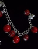 Pulseira Pedras Vermelhas