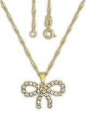 Corrente Top de Strass - Folheado Ouro