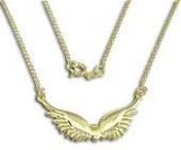 Corrente Asas de Anjo - Folheado Ouro