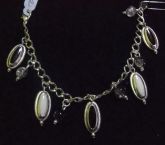 Pulseira Berloqueira em prata - Preto e Branco