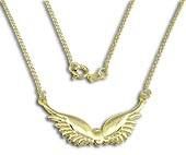 Corrente Asas de Anjo - Folheado Ouro